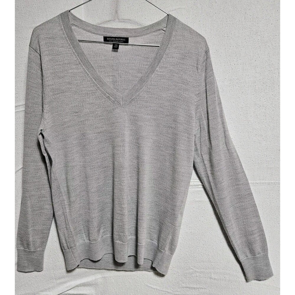 Banana Republic 100% Extra Fine Merino Wool Long Sleeve Sweater Women's Size XS